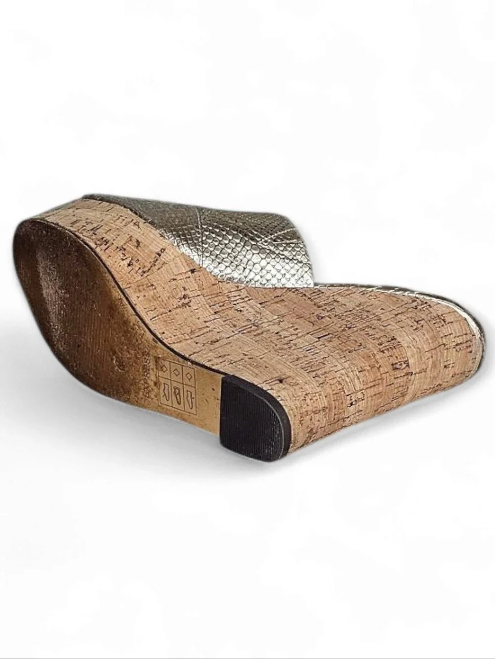 Express Metallic Gold Wedge Sandal